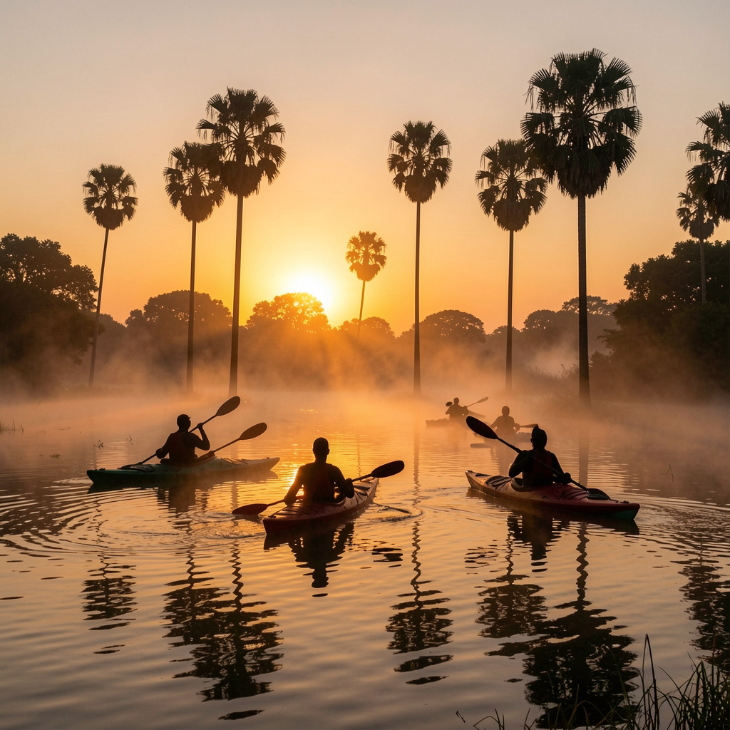freepik_african-tour-kayaking-at-sunrise-with-mist-above-water-silhouettes-of-paddlers-and-tall-palm-trees_0004